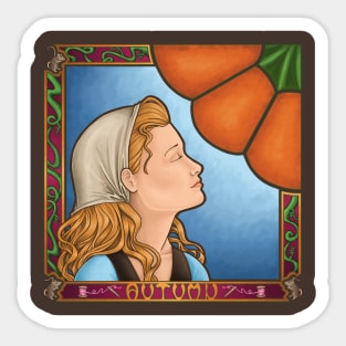 Autumn Nouveau Sticker